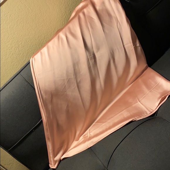 New with tags, Blush pink satin skirt. - Picture 2 of 9